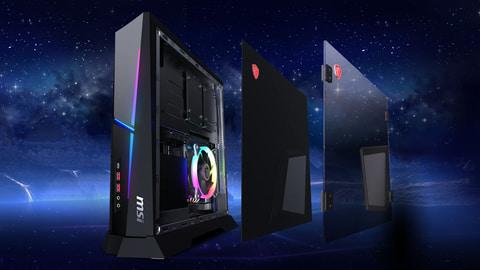 MSI、薄型ゲーミングデスクトップPC「Trident」第12世代Core i7搭載の