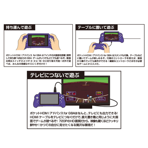 ゲームボーイアドバンス用タイトルを楽しめるGBA用互換機が発売