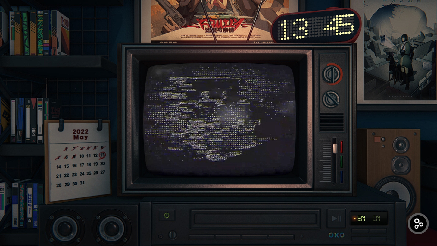 “謎のメッセージ”の最中にはノイズに紛れて“何か”が映る