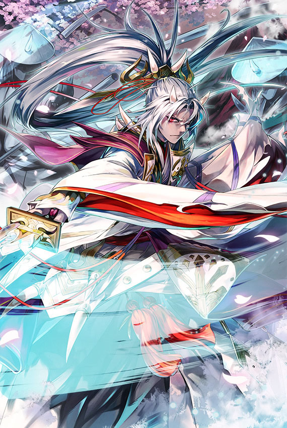 散華舞う第二領主 ヨシツグ：戦士(斬)