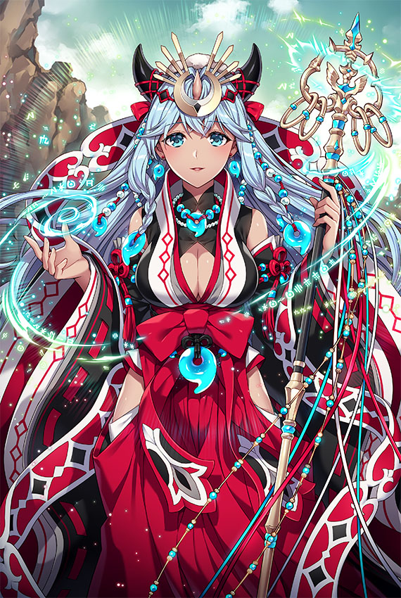 火中の鬼巫女 アオイ：僧侶(聖)