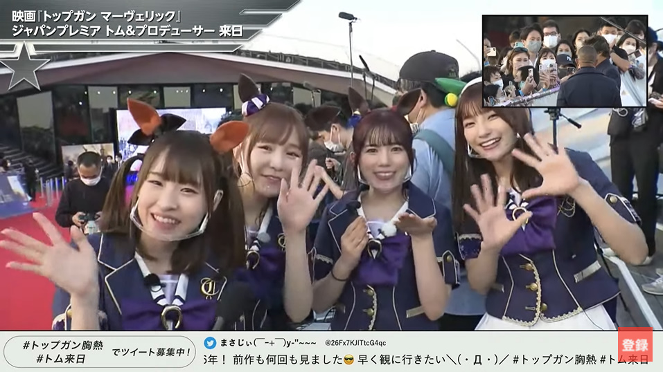 プロデューサーのジェリー・ブラッカイマーさんへインタビューする星谷さんたち