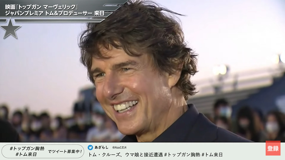 プロデューサーのジェリー・ブラッカイマーさんへインタビューする星谷さんたち