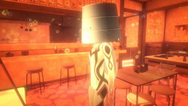 頭からバケツを被り仁王立ちというシュールな姿になることも