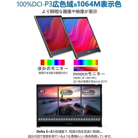 Innocnの4Kモバイルモニターと43.8インチゲーミングモニターが「楽天