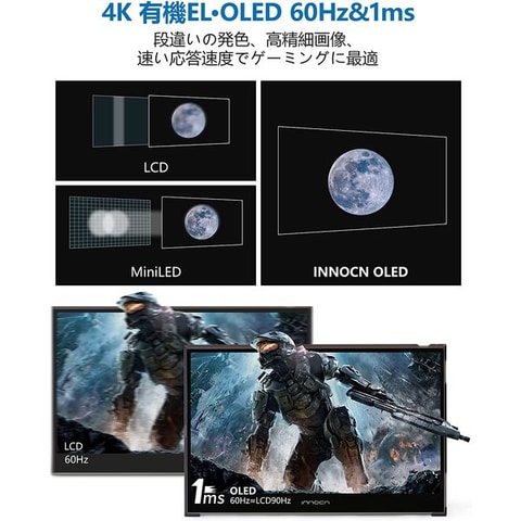 Innocnの4Kモバイルモニターと43.8インチゲーミングモニターが「楽天