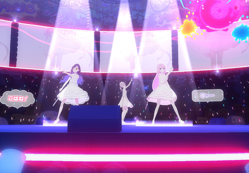 通常のライブ同様にピンチイン／ピンチアウトでアップにしたり、より広角の画面でライブ映像を楽しむこともできる