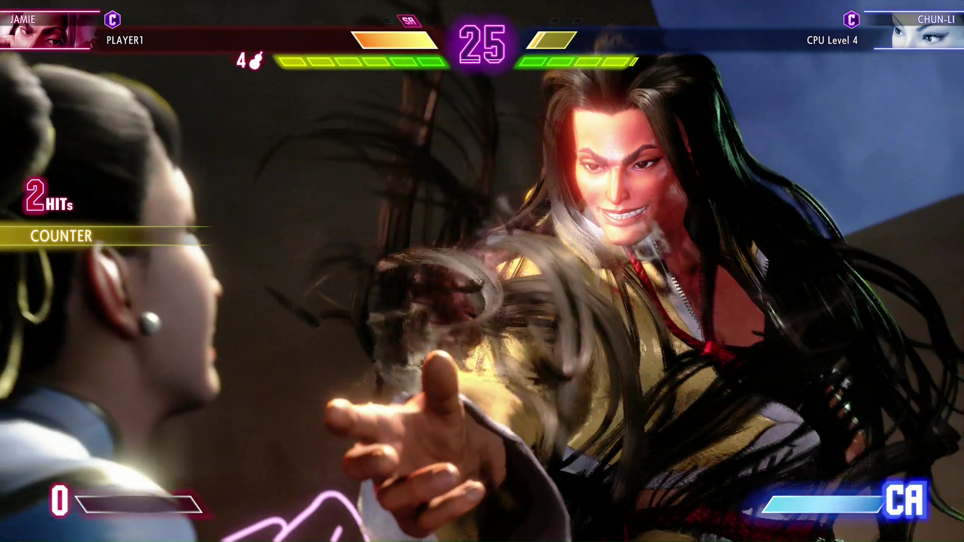 ジェイミーのスーパーアーツ。映画のような面白い演出が入る