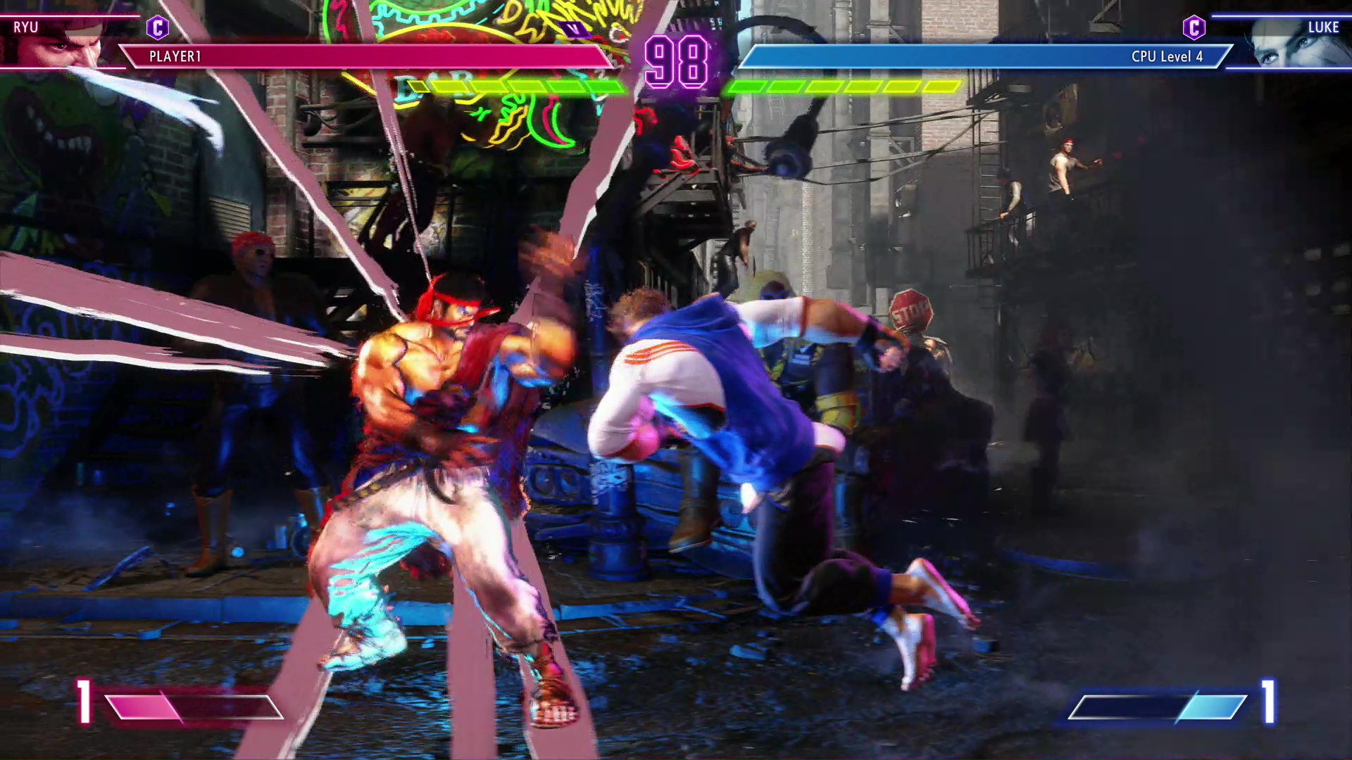 相手の密着から一気に距離をとることができる