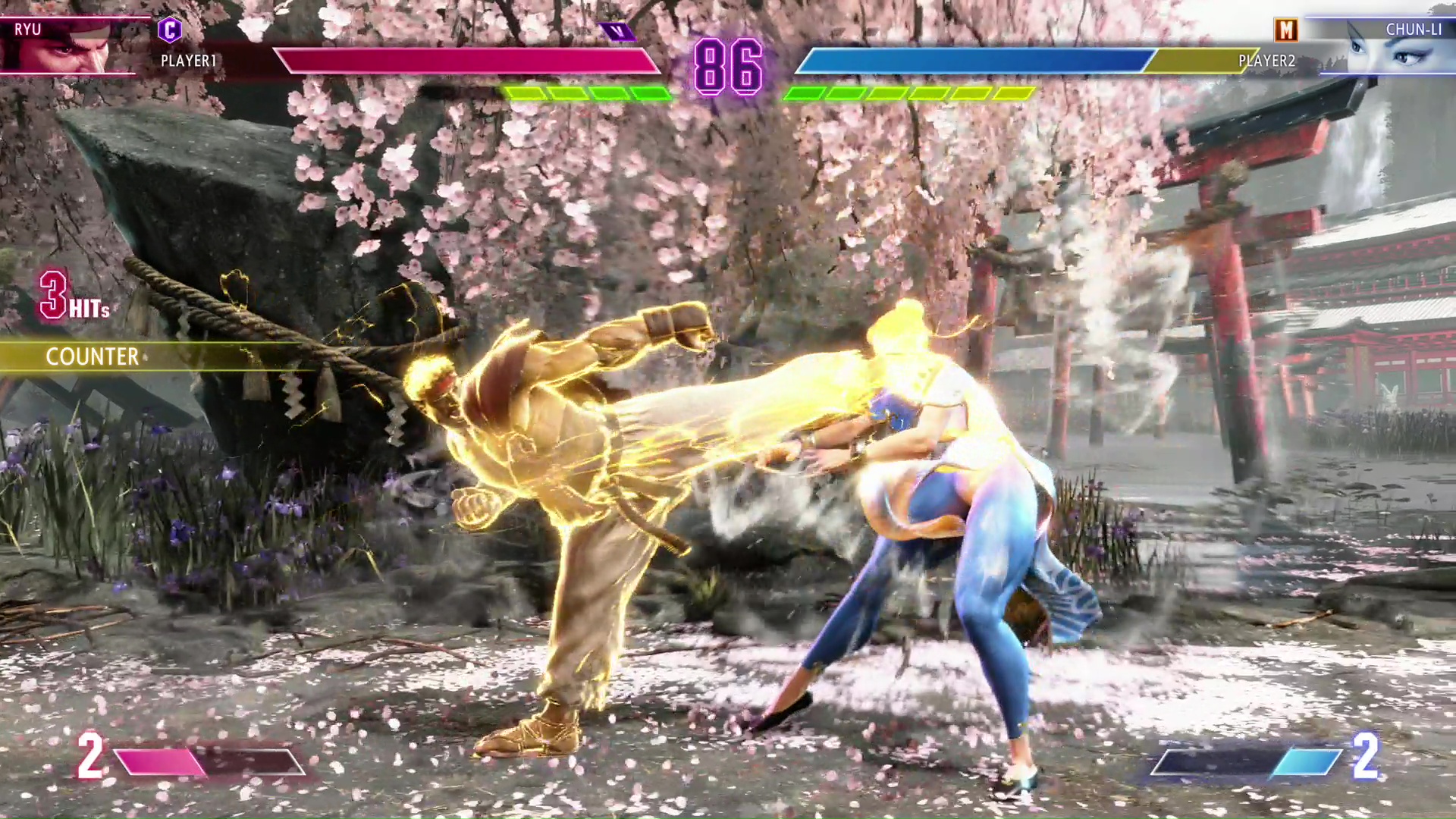 オーバードライブ足刀蹴りで壁バウンドをさせて真空波動拳で落とす。前作ではできなかった高火力コンボだ