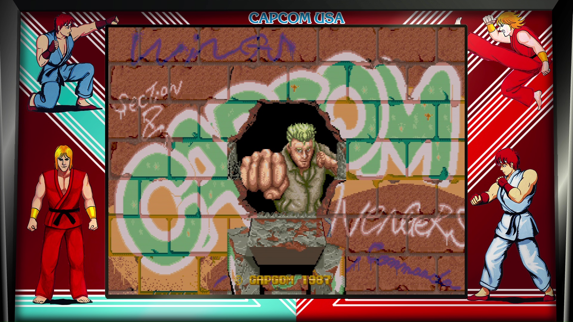 実はストリート色はシリーズ原点からあった要素だった。画面は「ストリートファイター30th アニバーサリーコレクションインターナショナル」