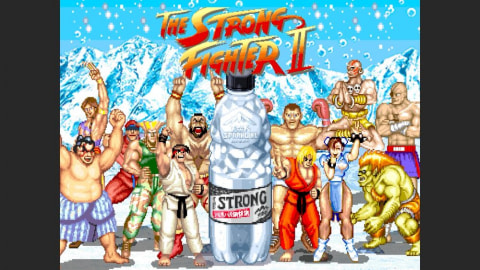スーパーストリートファイター2 スイングポップ 非売品 美品 スーパースト2 ストII」×｢THE STRONG 天然水スパークリング」コラボ開催！ ヒャダイン
