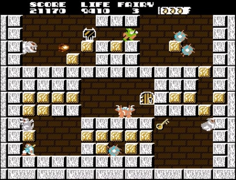 レトロゲームの遊び方】FC版「ソロモンの鍵」最短コースでエンディング