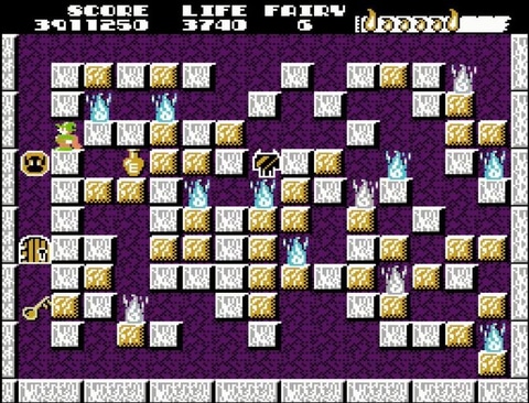 レトロゲームの遊び方】FC版「ソロモンの鍵」最短コースでエンディング