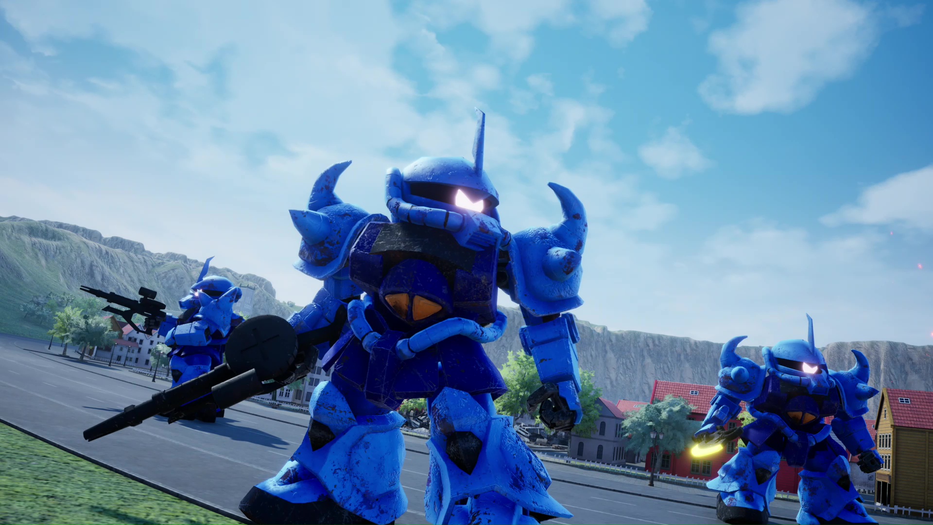 特定の場所で表示されるMSがクローズアップされるシーンは見逃せない