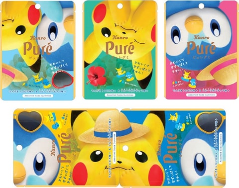 (バラ売り可)ポケモングッズ シェイミ、ピカチュウ、ポッチャマ、ツタージャ、他 ピュレグミポケモン 夏のピカチュウ&ポッチャマ」7月19日より期間限定
