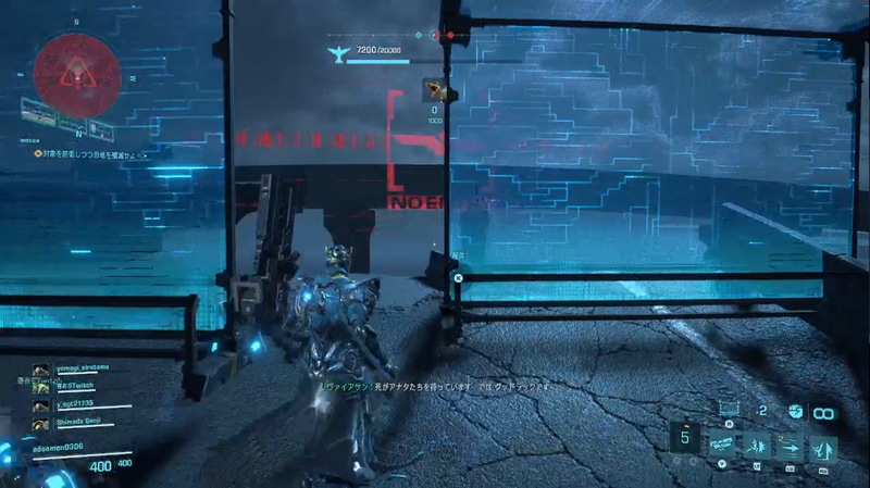 変則的でなくても単純なチームプレイを気持ちよく決めやすいのも本作の良い所。画像は、味方の「ROADBLOCK」が敵の前衛の攻撃を防ぎつつ、注目を集めているシーン。その間に機動力の高い「ZEPHYR」で壁を飛び越え、後ろに回り込んで敵の不意を突く！ そのまま敵を殲滅できて超爽快な気分だ！