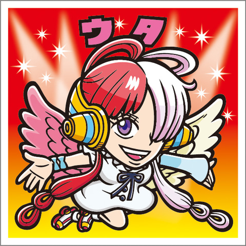 ルフィ、シャンクスの限定オリジナル名言ボイス付きシールが収録