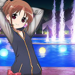 水着姿の穏乃（背景）