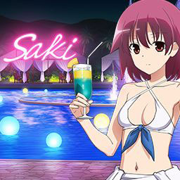 水着姿の照（背景）