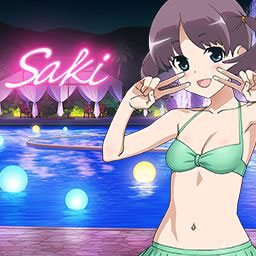 水着姿の煌（背景）