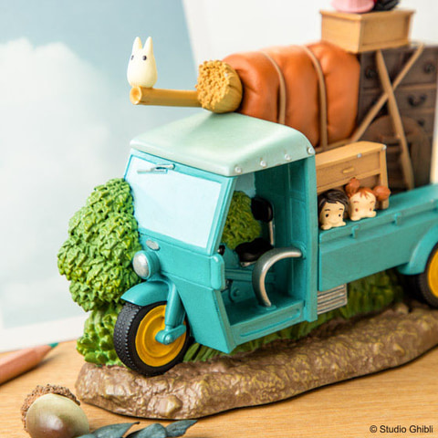 となりのトトロ」と「魔女の宅急便」のカレンダー付きジオラマスタンド