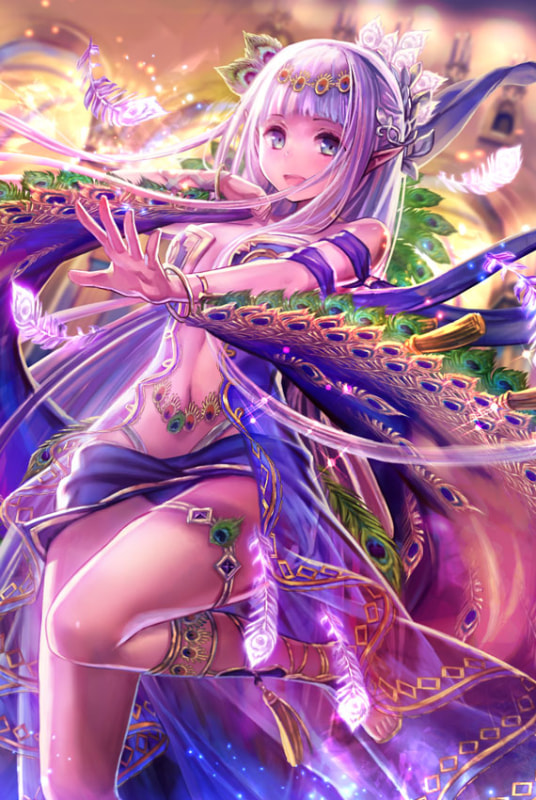 「燃え盛る孔雀の使い パボア」