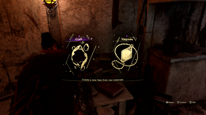 アイテムの精製や装備品の強化ができる