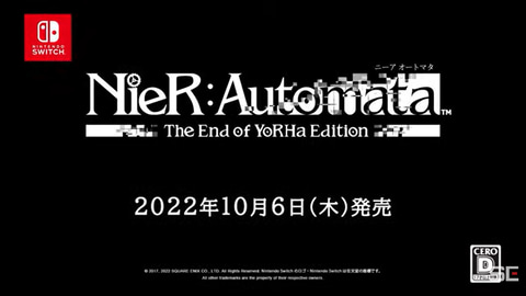 TGS2022】「NieR:Automata」、Switch版「The End of YoRHa