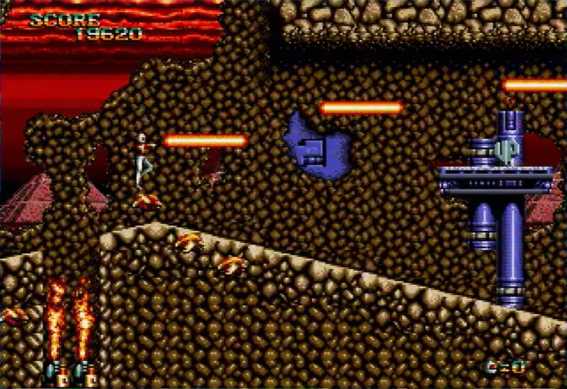 踏み付け攻撃でザコ敵を倒すこともできる