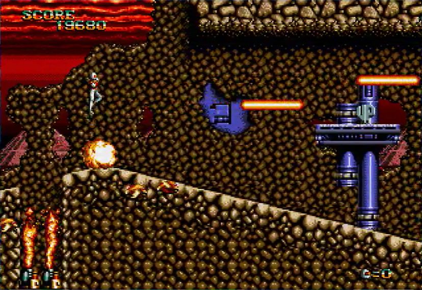 踏み付け攻撃でザコ敵を倒すこともできる