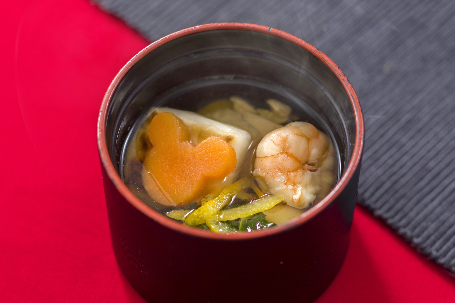 雑煮椀 食事にセットの味噌汁から追加400円で変更