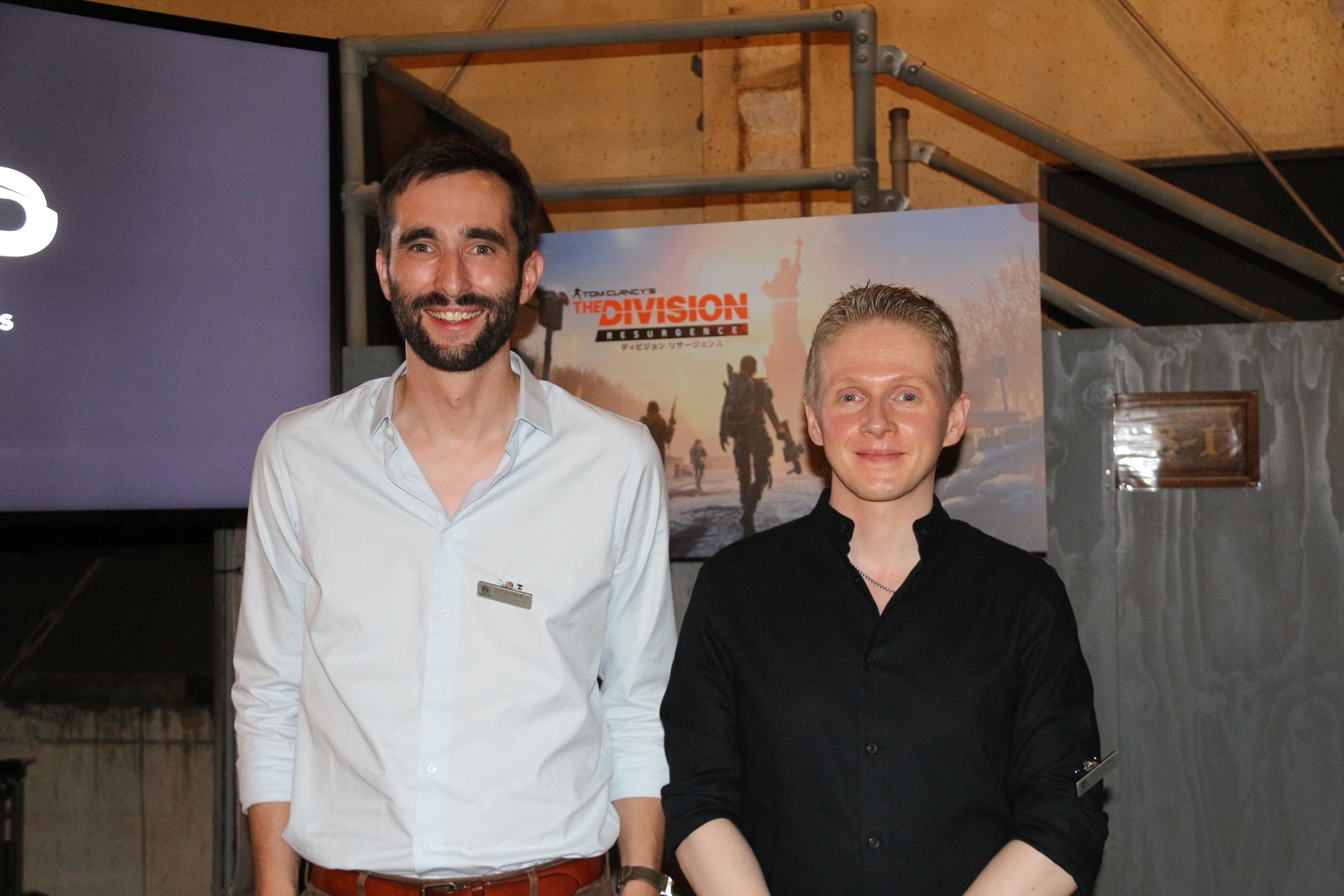 左から、Ubisoft Mobile HQ エグゼクティブ・プロデューサーのファブリス・ナヴレズ氏とUbisoft Mobile HQ コンテンツ・ディレクターのジョナサン・ラベルニュ氏