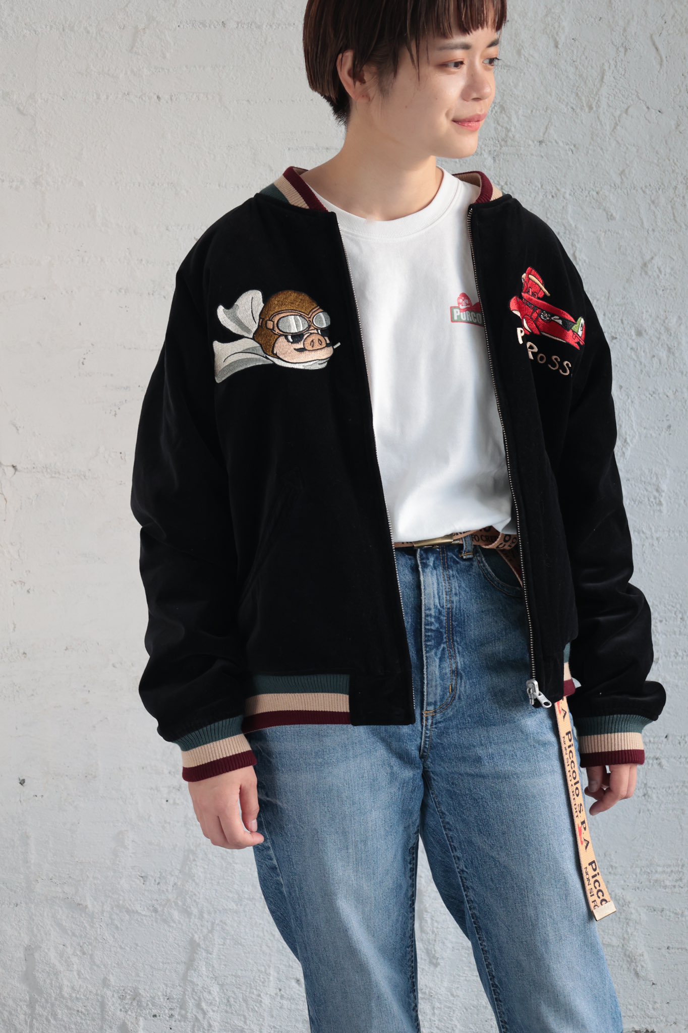 女性モデル：158cm　Lサイズ着用