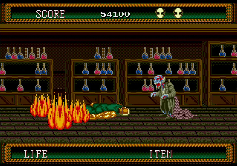 凶悪なトラップや唐突な一撃がリックを襲う