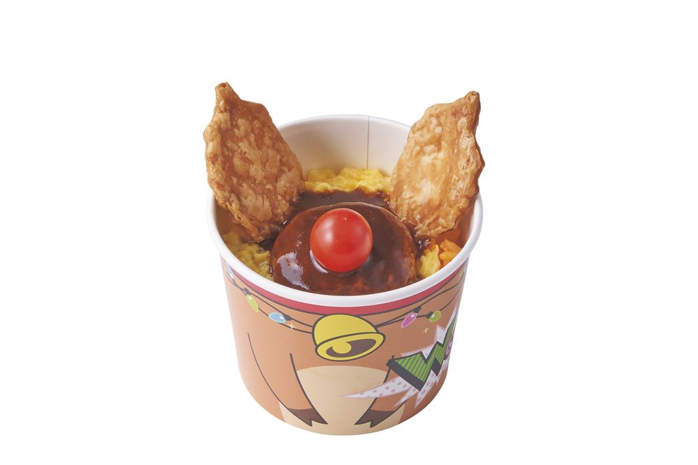 赤鼻トナカイのハンバーグデミオムライス