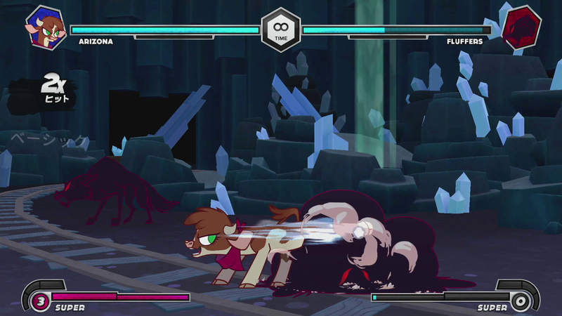 後ろ足で蹴るのも四足歩行の動物ならではの強攻撃だ