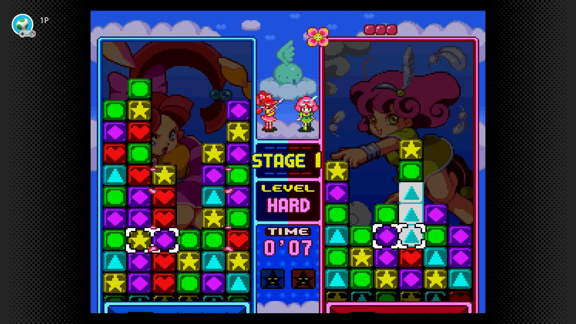 フィールドにあるパネルをカーソルで左右に入れ替え、同種類で3枚以上並べれば消えてくれる。その上にパネルがあれば、空いた部分を埋めるように上から降ってくる。シンプルなルールなので、誰もがすぐにでも遊べた