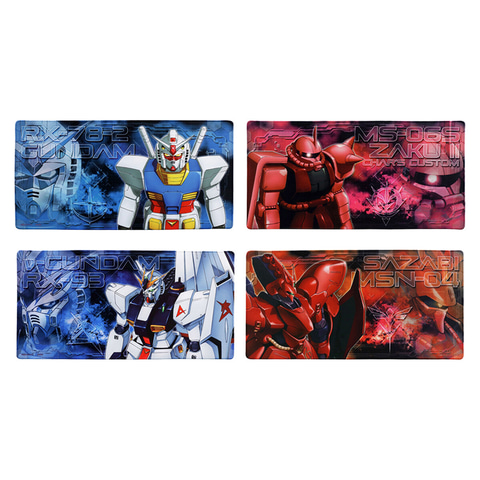 シャア専用ザクなどオリジナル描き下ろしイラストが描かれた「ガンダム