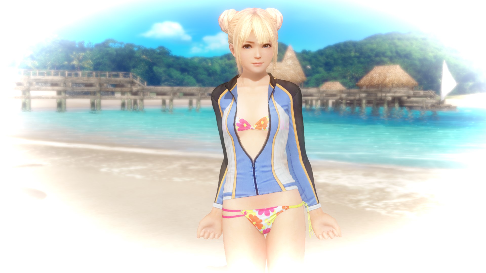 四隅に白と黒の効果を付ける「ビネットフィルター」