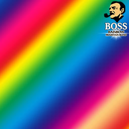 レインボーマウンテン背景