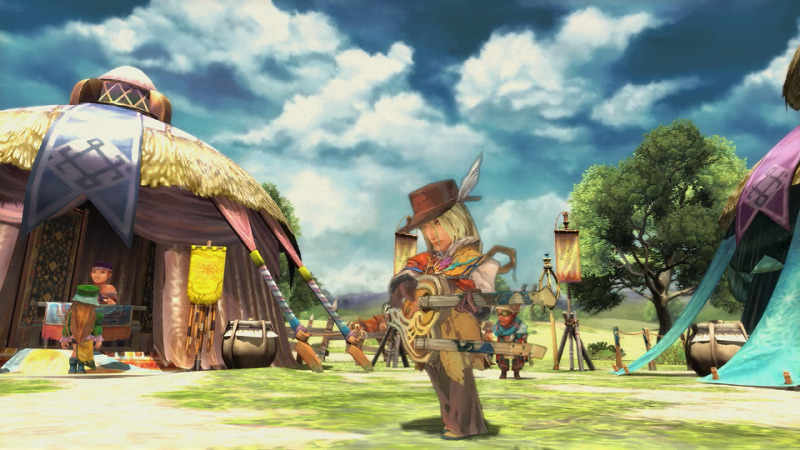 副題の「ミンストレルソング」を象徴するように、OPでは山崎まさよしさんが歌う吟遊詩人をイメージしたテーマソング「メヌエット」をBGMに、吟遊詩人が「ミンサガ」の世界の各所を回るムービーを見ることができる。こちらも必見だ。