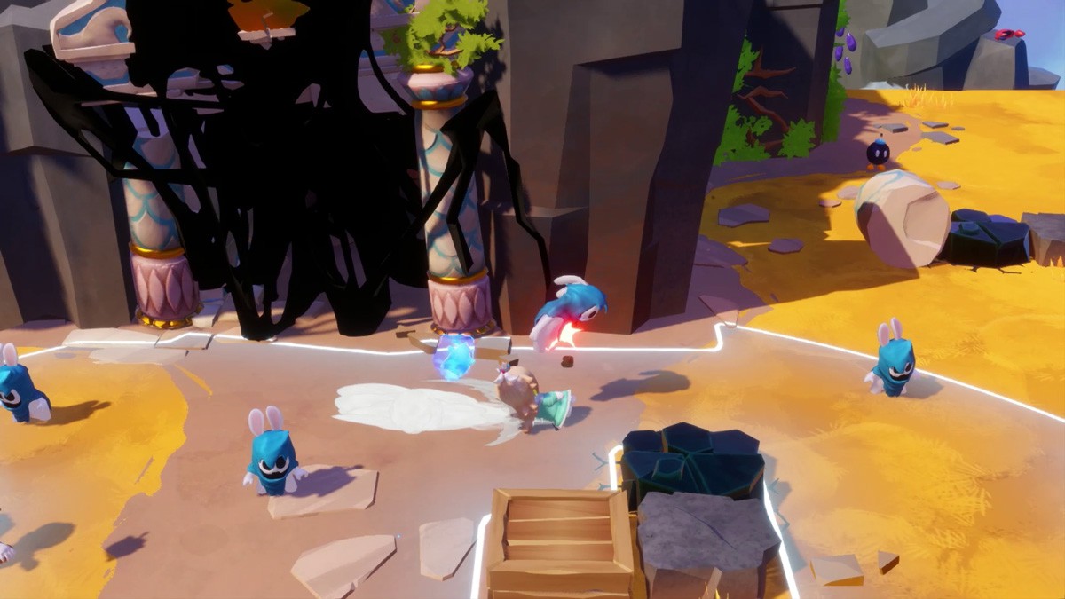 ラビッツロゼッタに変えて、別の敵にスライディング