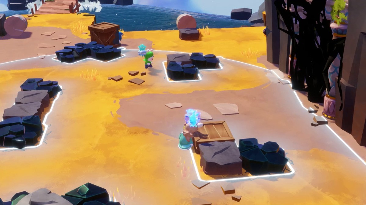 ラビッツロゼッタの近くには、敵はいない様子