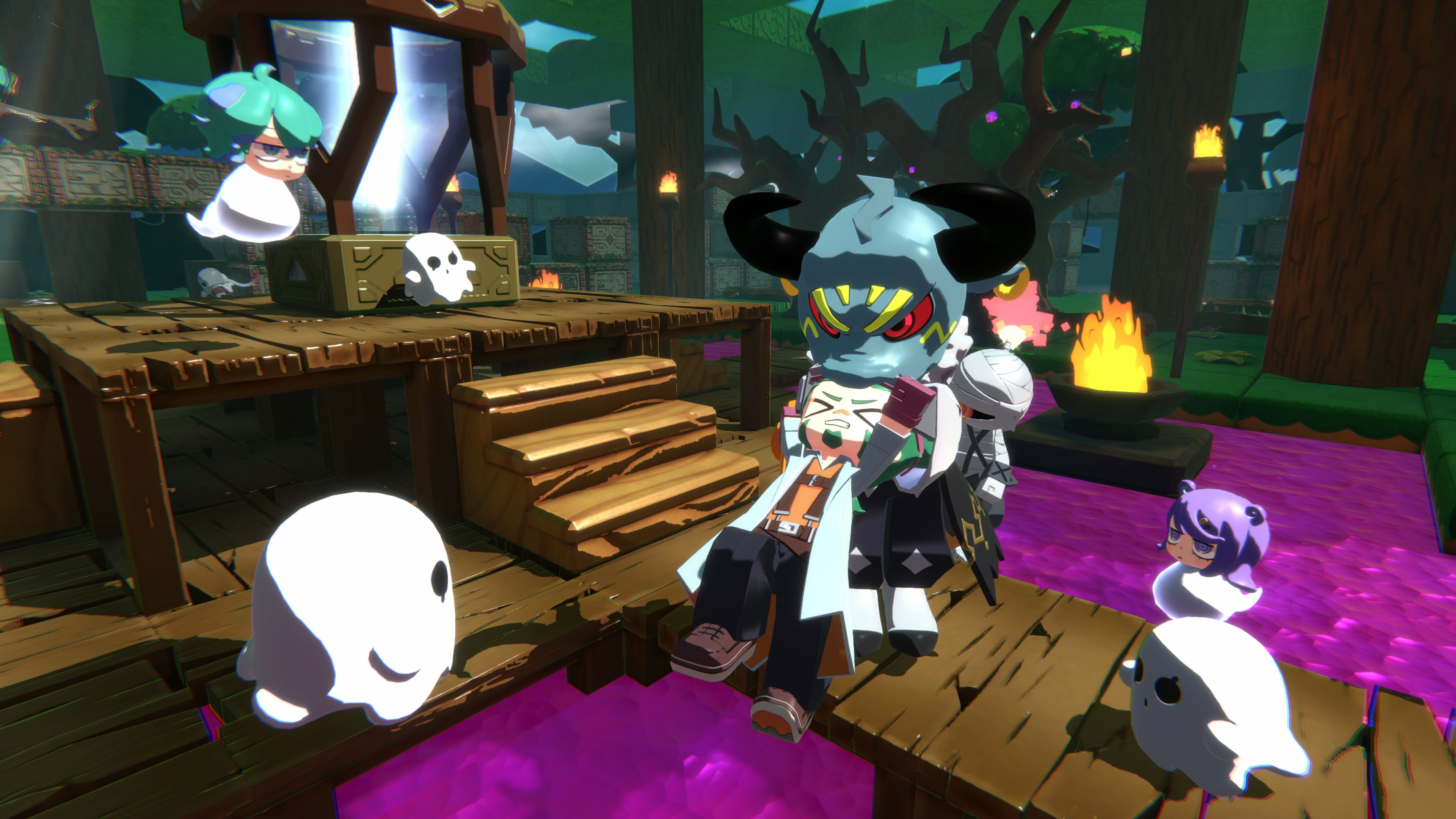 捕食は他のバスターからの攻撃によって解除されることがある。うまく攻撃を避け、残さず完食しよう