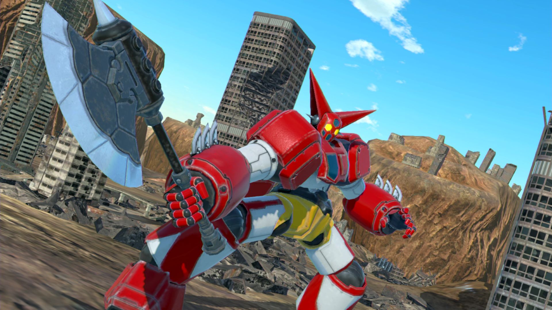 ダイナミックプロの巨大ロボットがムサシと合流。その戦いやいかに!?