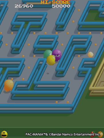ナムコのアクション「パックマニア」がアケアカに登場！ 12月8日配信