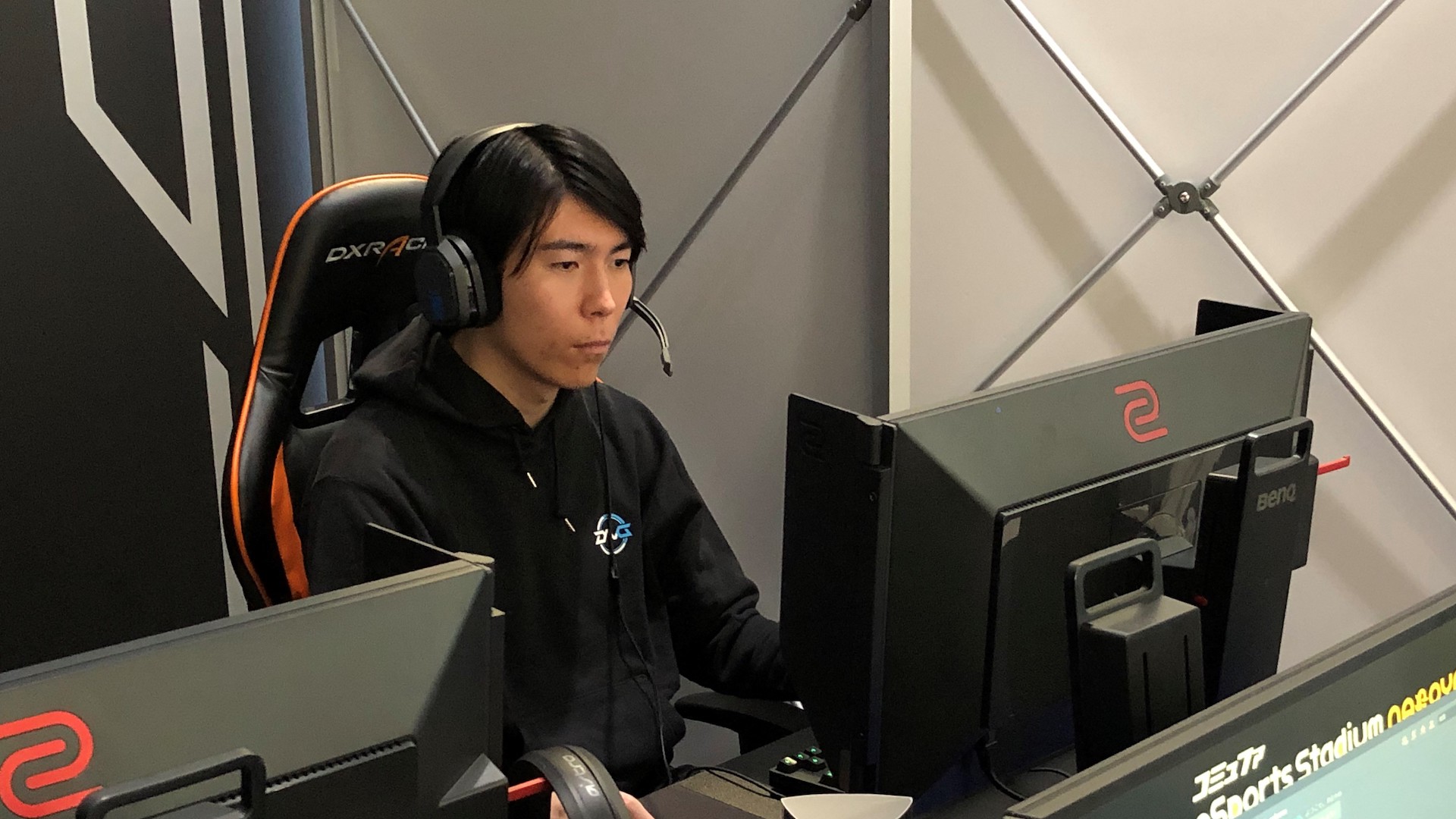 試合に臨むCeros氏