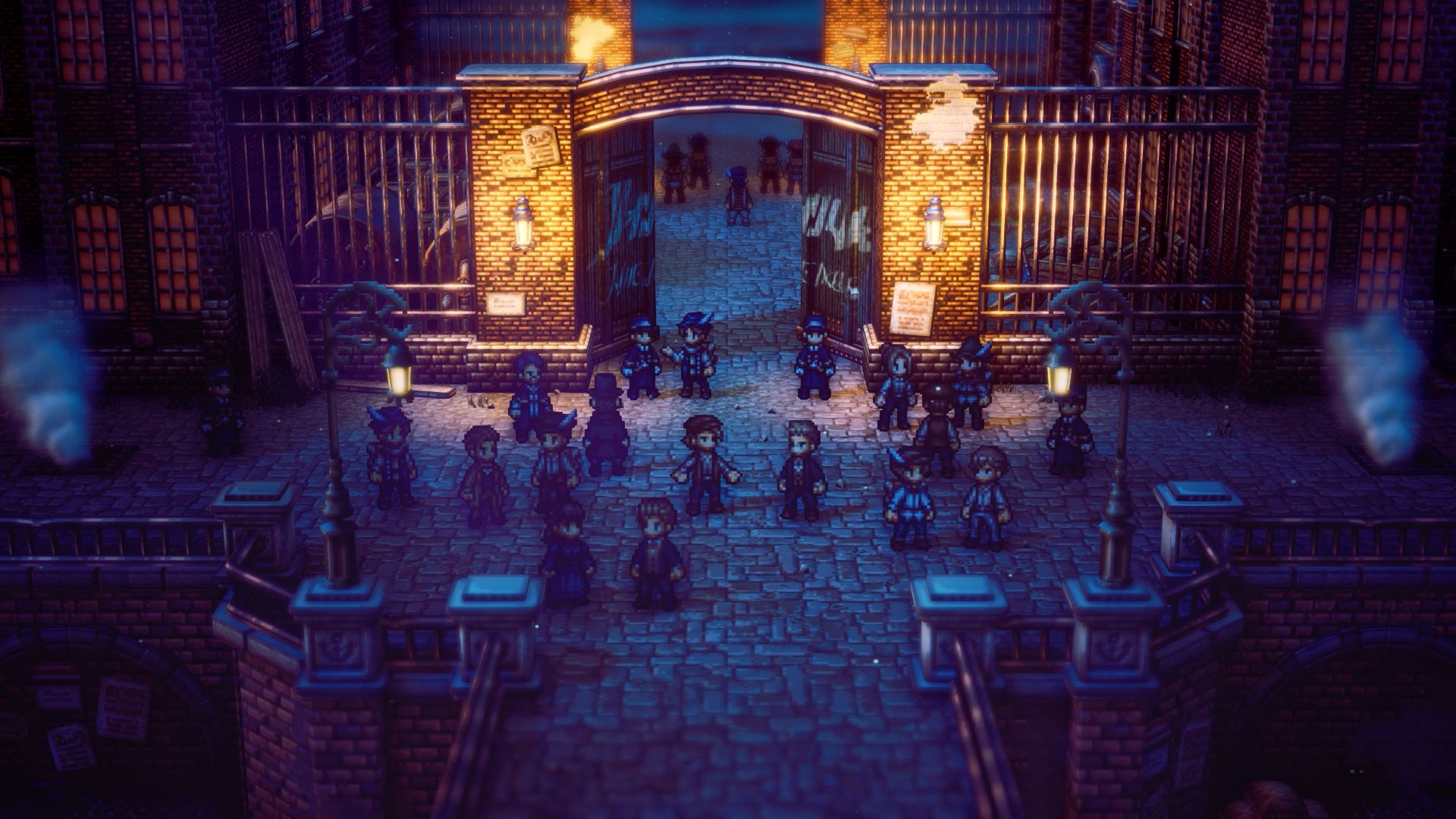 工業地帯のクロックバンク