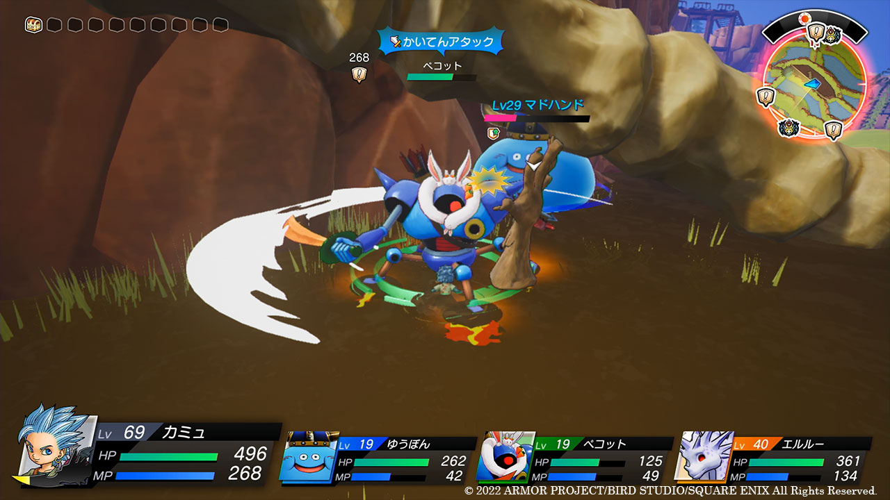 首元にはうさぎ、にんじんカラーの剣など兎田ぺこらさんを彷彿とさせるおしゃれに身を包んだ特別なキラーマシン